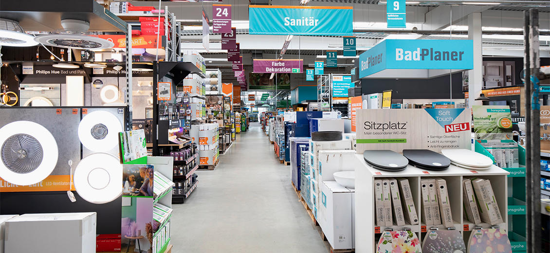 OBI Mittelgang Hilden