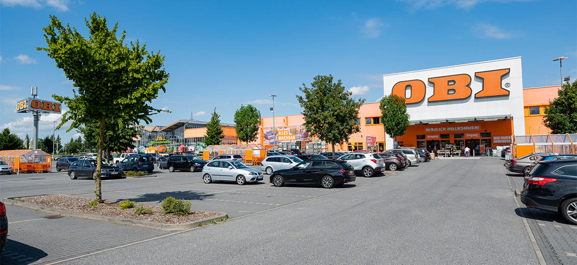 OBI Parkplatz Coburg