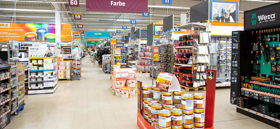 OBI Mittelgang Halle