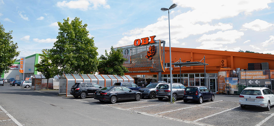 OBI Parkplatz Schleusingen