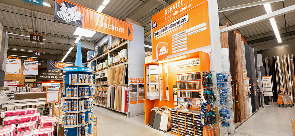 OBI Mittelgang Würzburg-Hafen