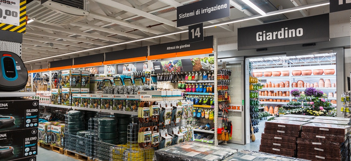 Gartengeräte im OBI Markt Agno