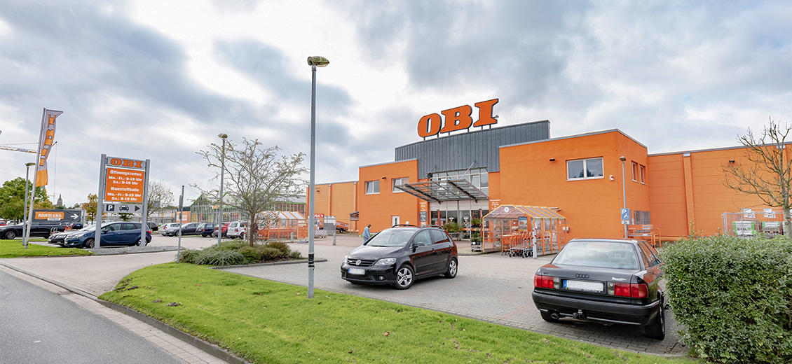 OBI Parkplatz Jever
