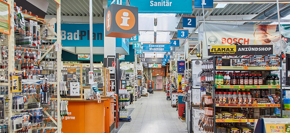 OBI Mittelgang Ansbach