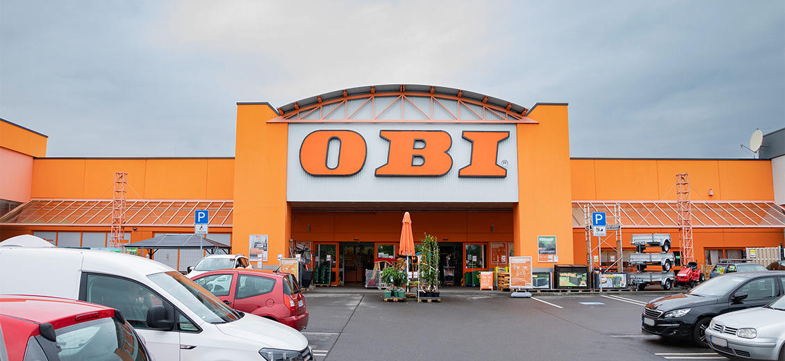 OBI Parkplatz Borna