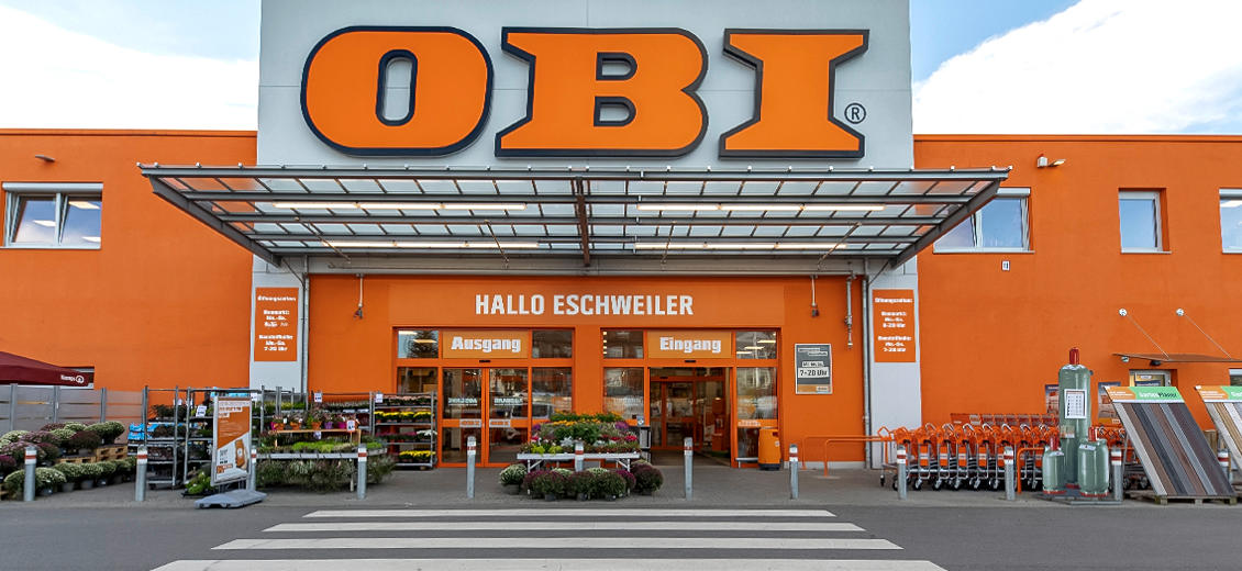 OBI Markt-Eingang Eschweiler