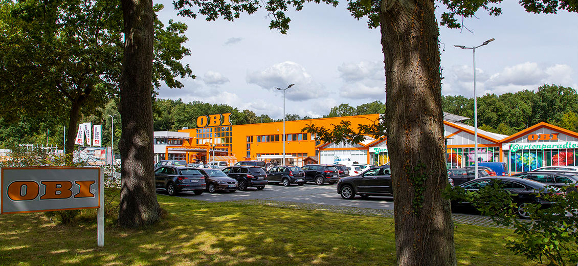 OBI Parkplatz Güstrow