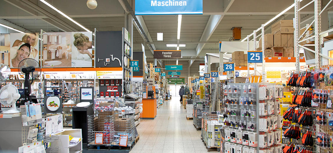 OBI Mittelgang Güstrow