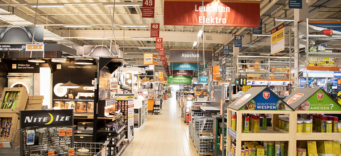 OBI Mittelgang Leipzig-Burghausen