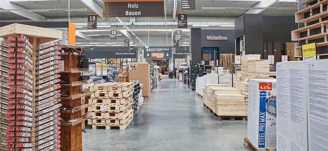 OBI Mittelgang Parsdorf