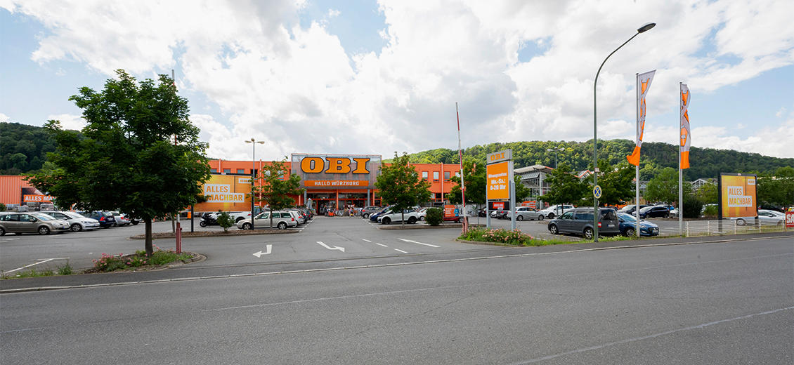 OBI Parkplatz Würzburg-Hafen