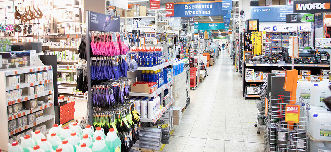 OBI Mittelgang Borna