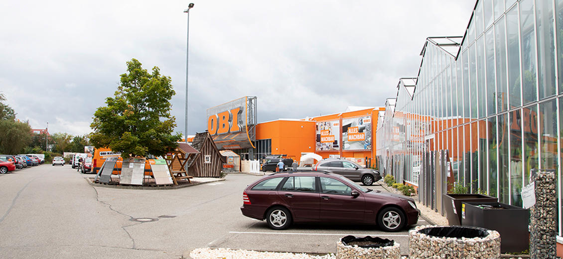 OBI Parkplatz Naumburg-Saale