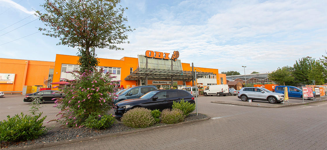 OBI Parkplatz Hamburg-Harburg