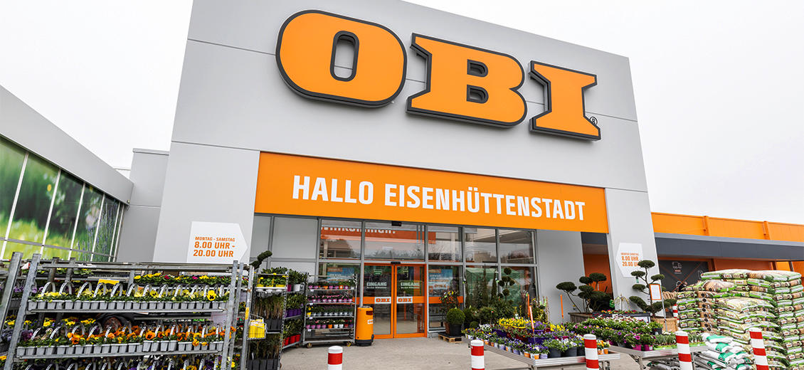 OBI Markt-Eingang Eisenhüttenstadt