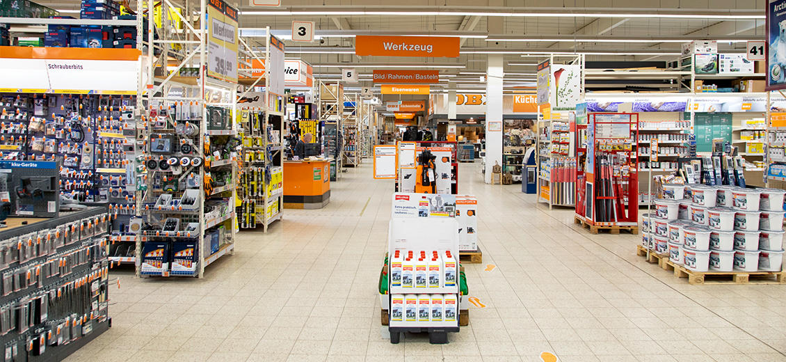 OBI Mittelgang Wittenberge