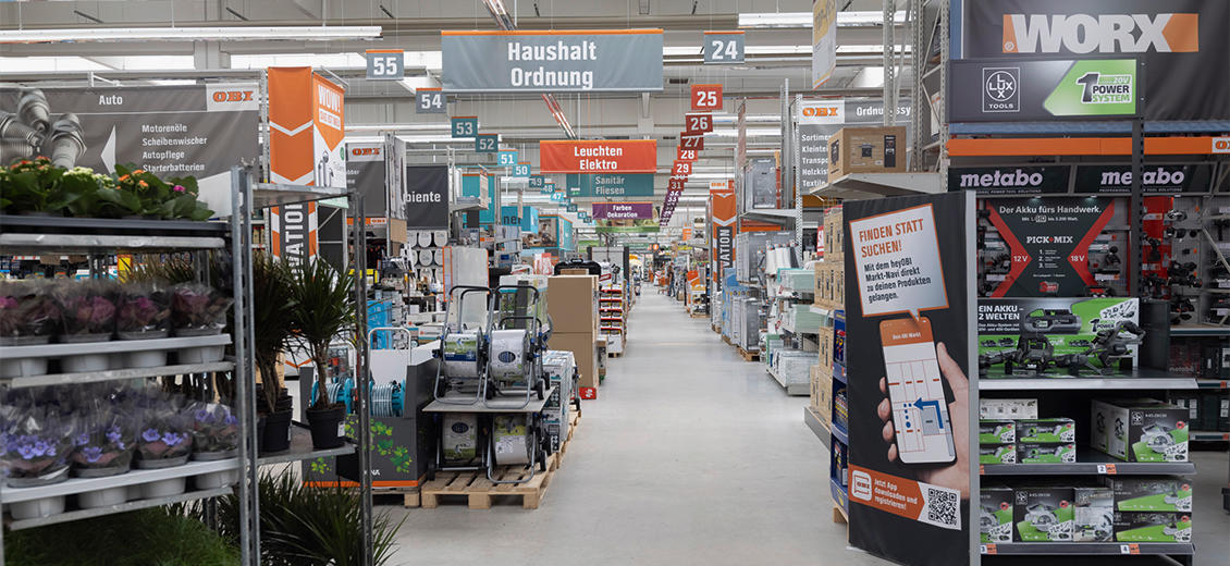 OBI Mittelgang Worms