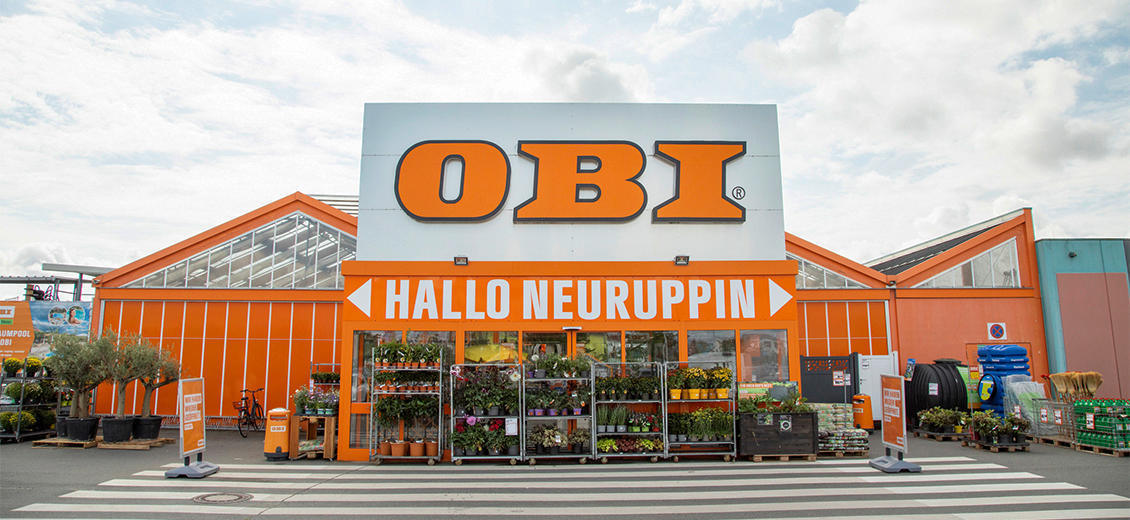 OBI Markt-Eingang Neuruppin