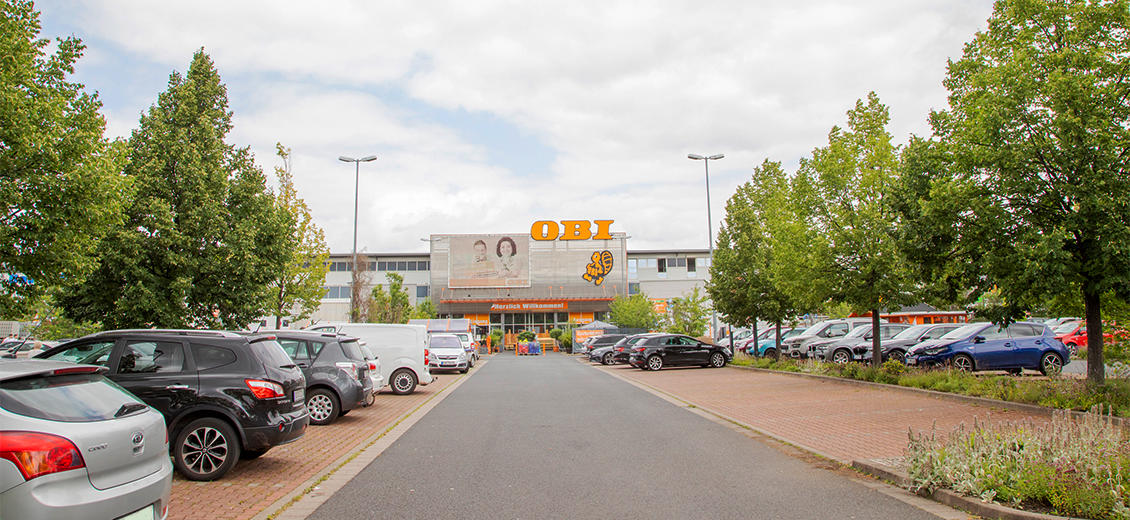 OBI Parkplatz Erfurt Süd