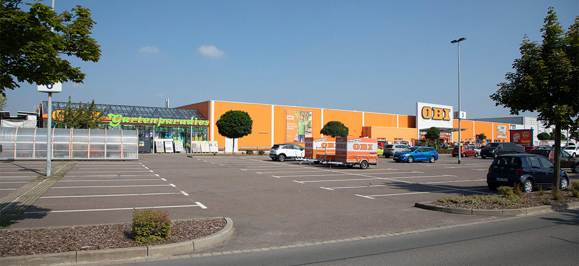 OBI Parkplatz Leipzig-Burghausen