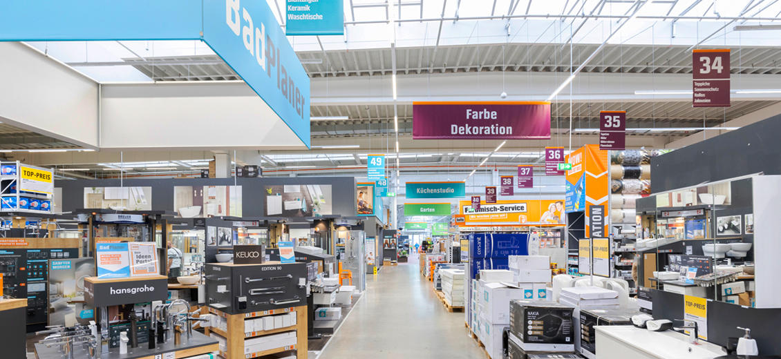 OBI Mittelgang Porta Westfalica